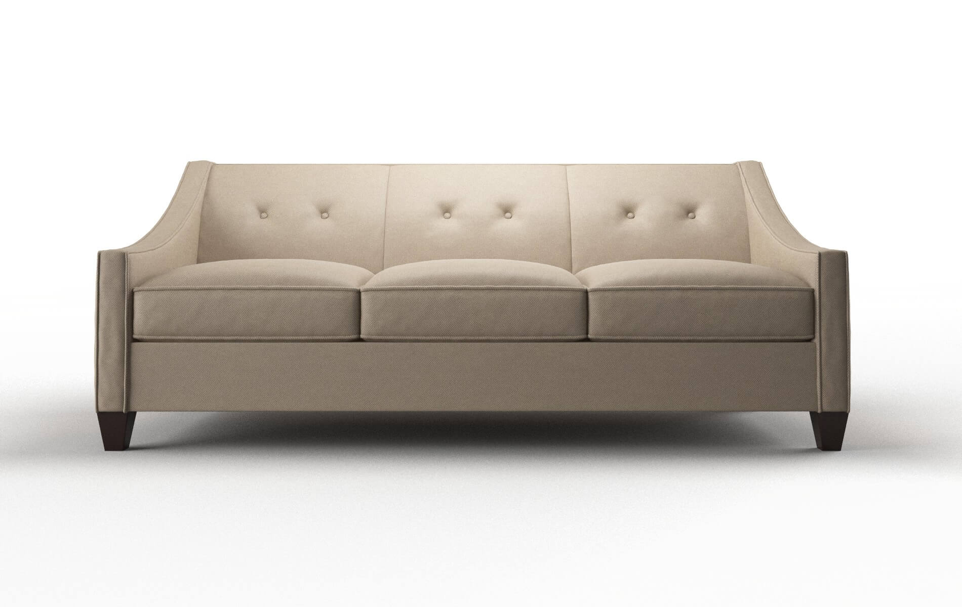 Berlin Oakley Taupe Sofa espresso legs 1
