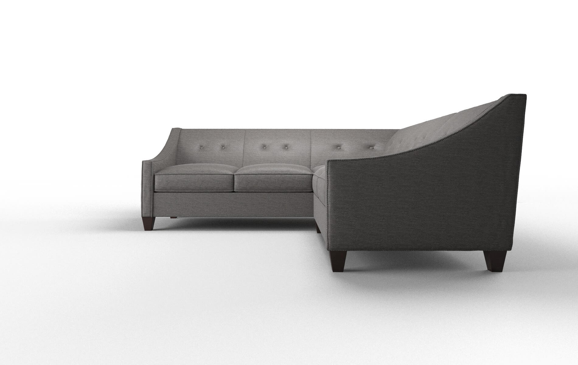 Berlin Oscar Charcoal Sectional espresso legs 5