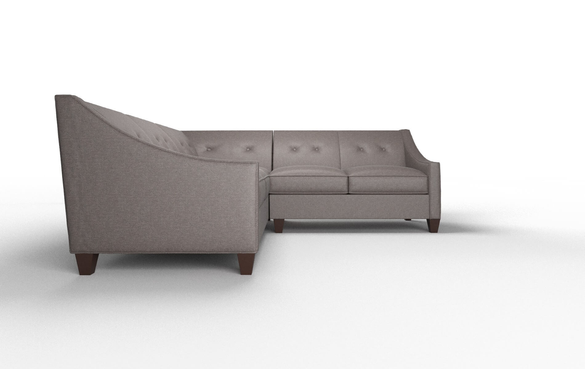 Berlin Oscar Chocolate Sectional espresso legs 2