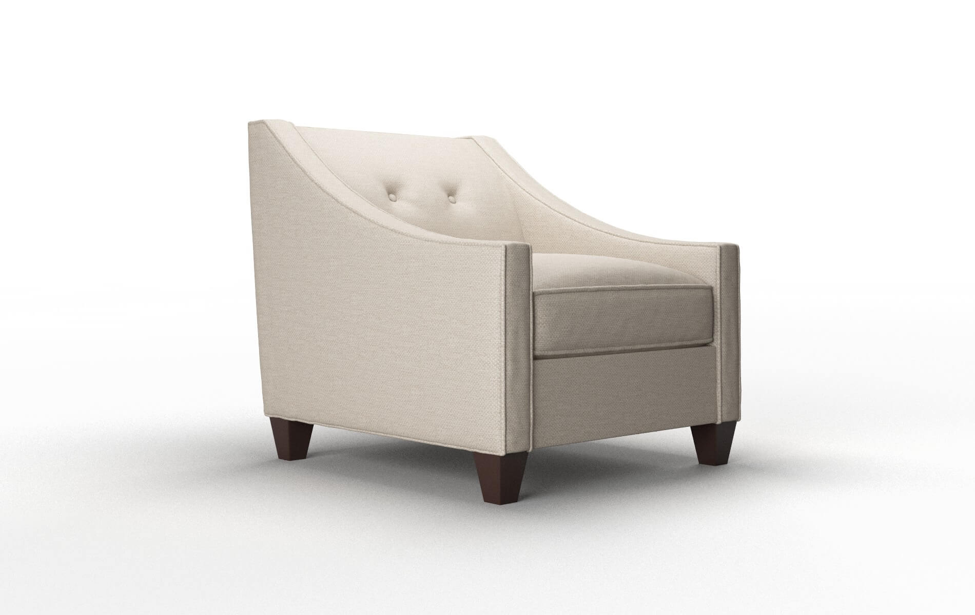 Berlin Oscar Linen Chair espresso legs 2