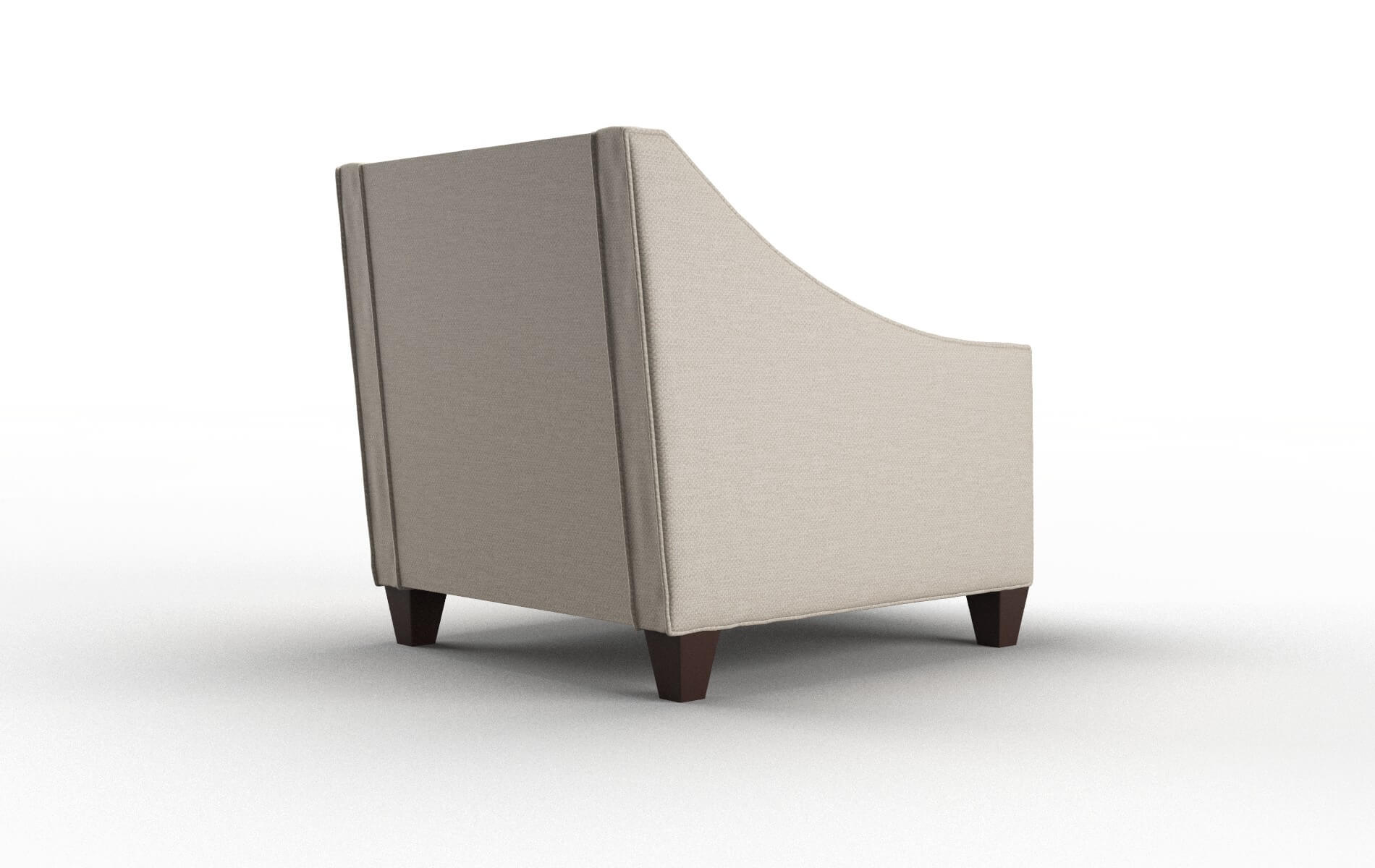 Berlin Oscar Linen Chair espresso legs 5