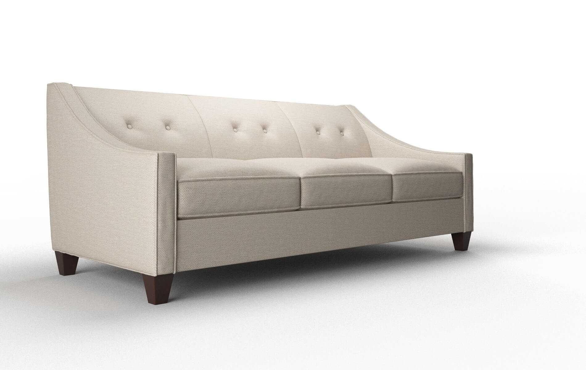 Berlin Oscar Linen Sofa espresso legs 2