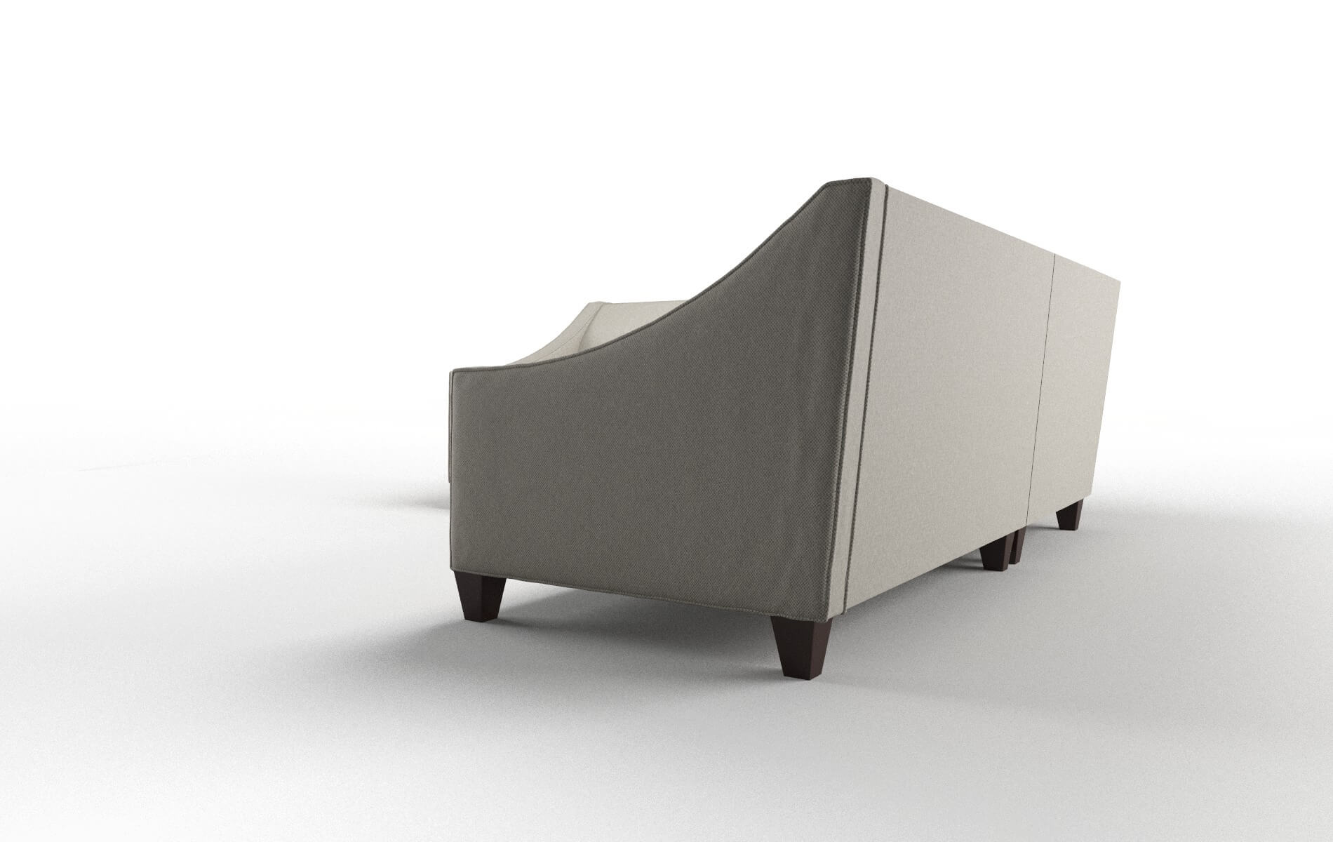 Berlin Oscar Silver Sectional espresso legs 4