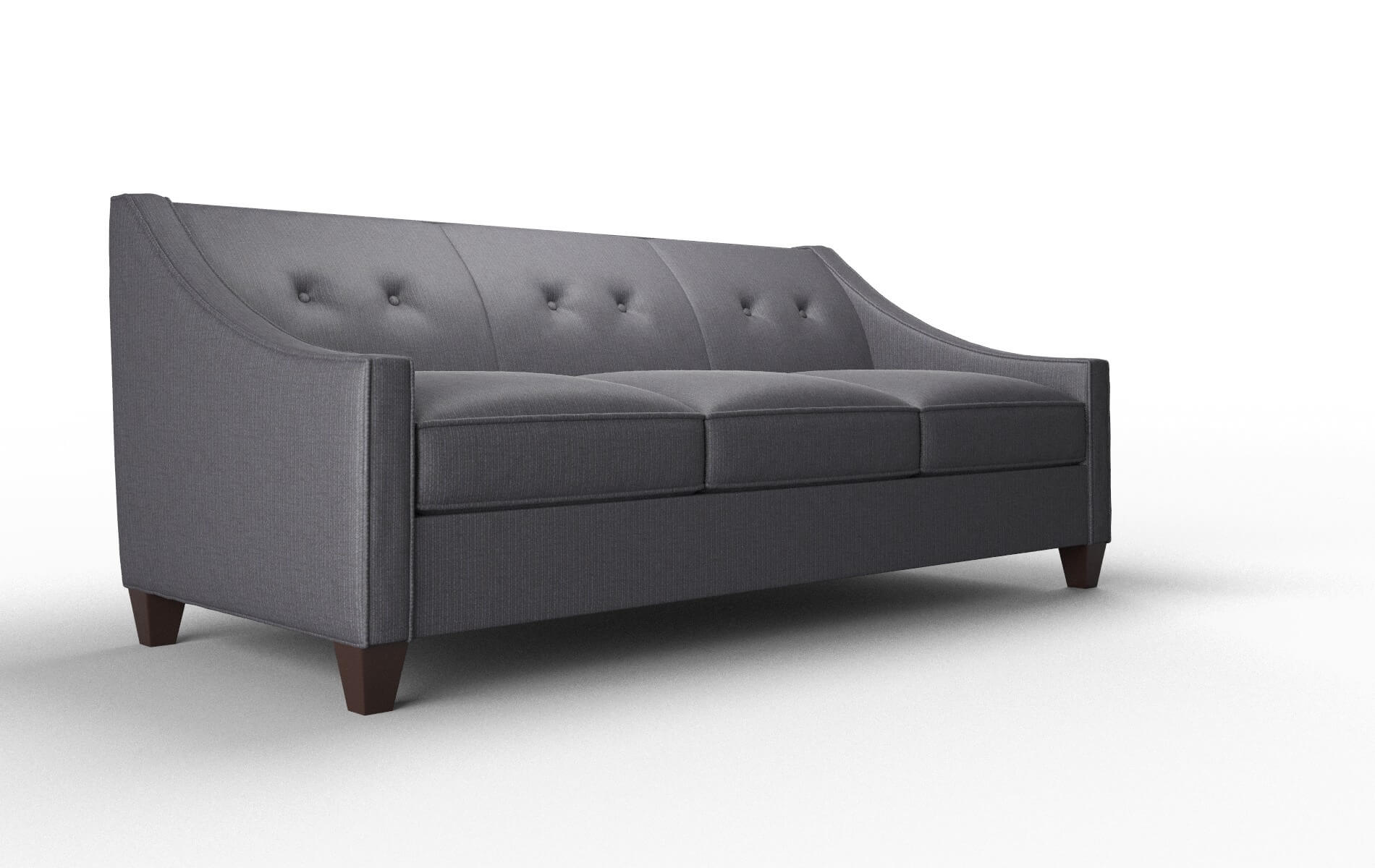Berlin Parker Charcoal Sofa espresso legs 2