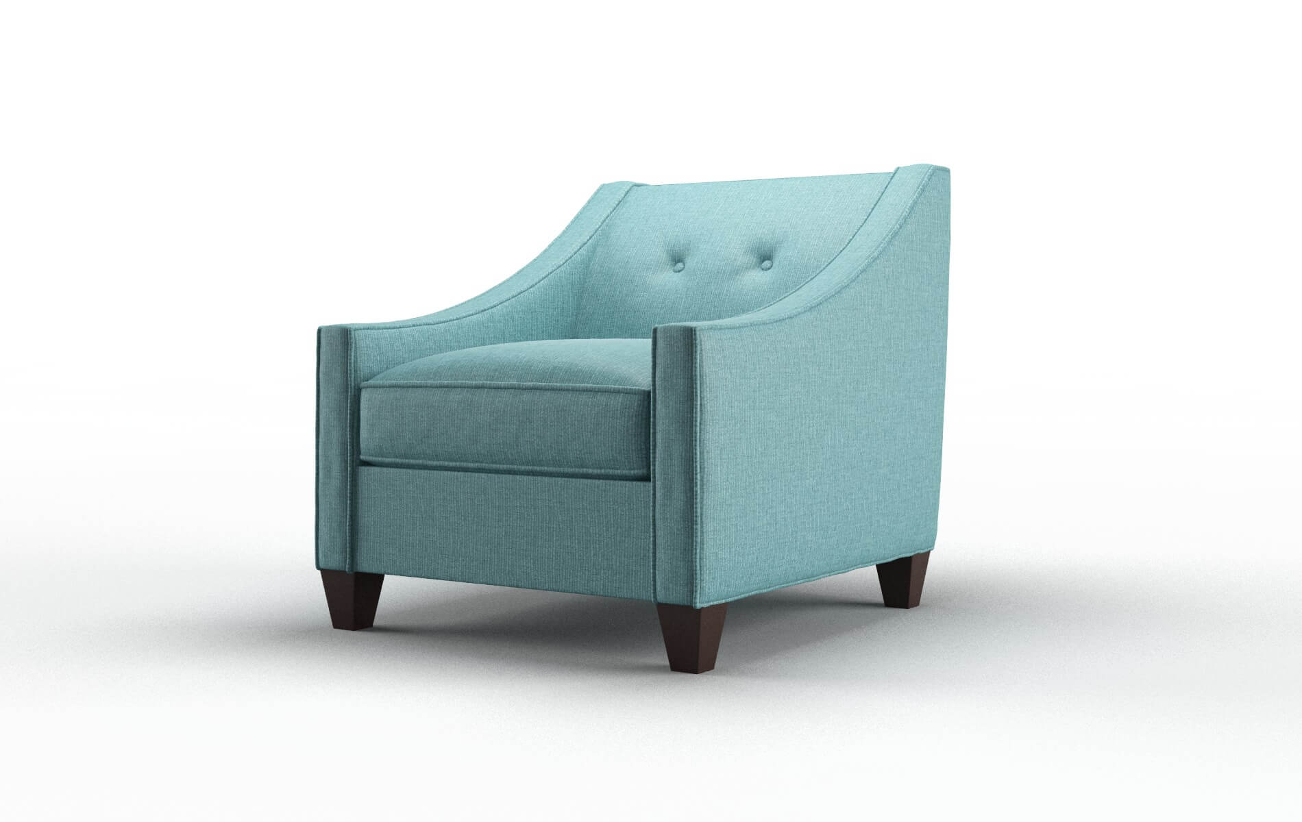Berlin Parker Turquoise Chair espresso legs 4