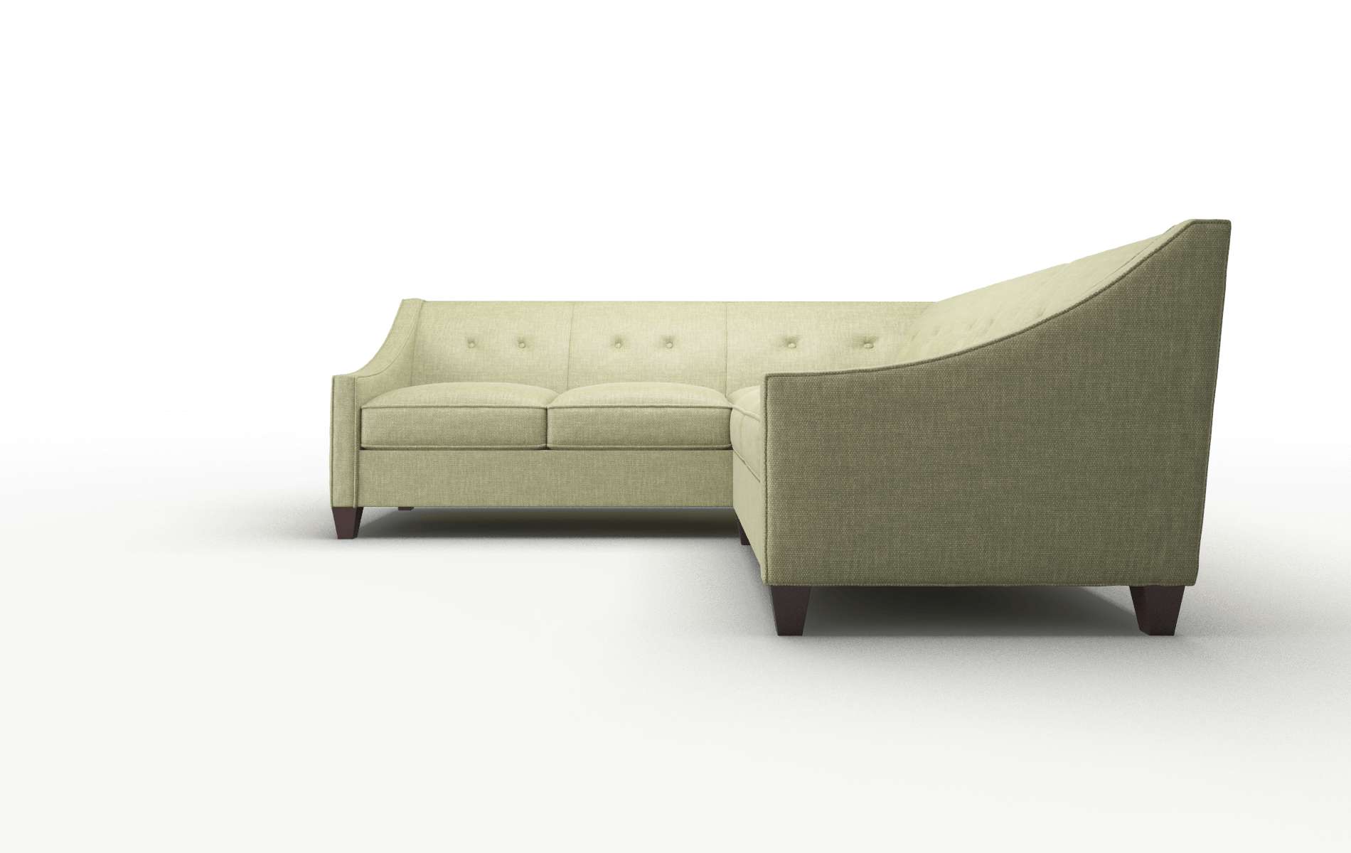 Berlin Portland Basil Sectional espresso legs 5