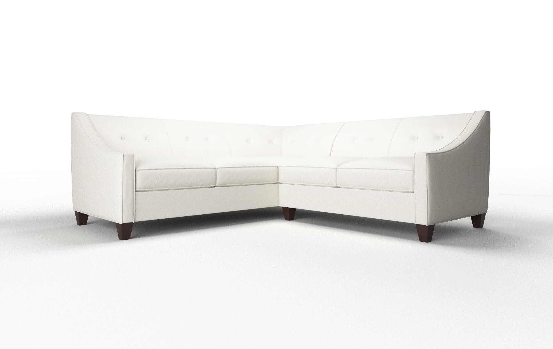 Berlin R_prize cream Sectional Espresso Legs  1