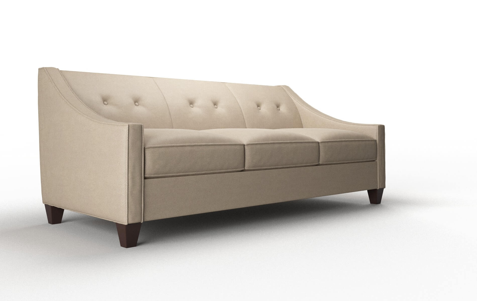 Berlin Rocket Cappuccino Sofa espresso legs 2
