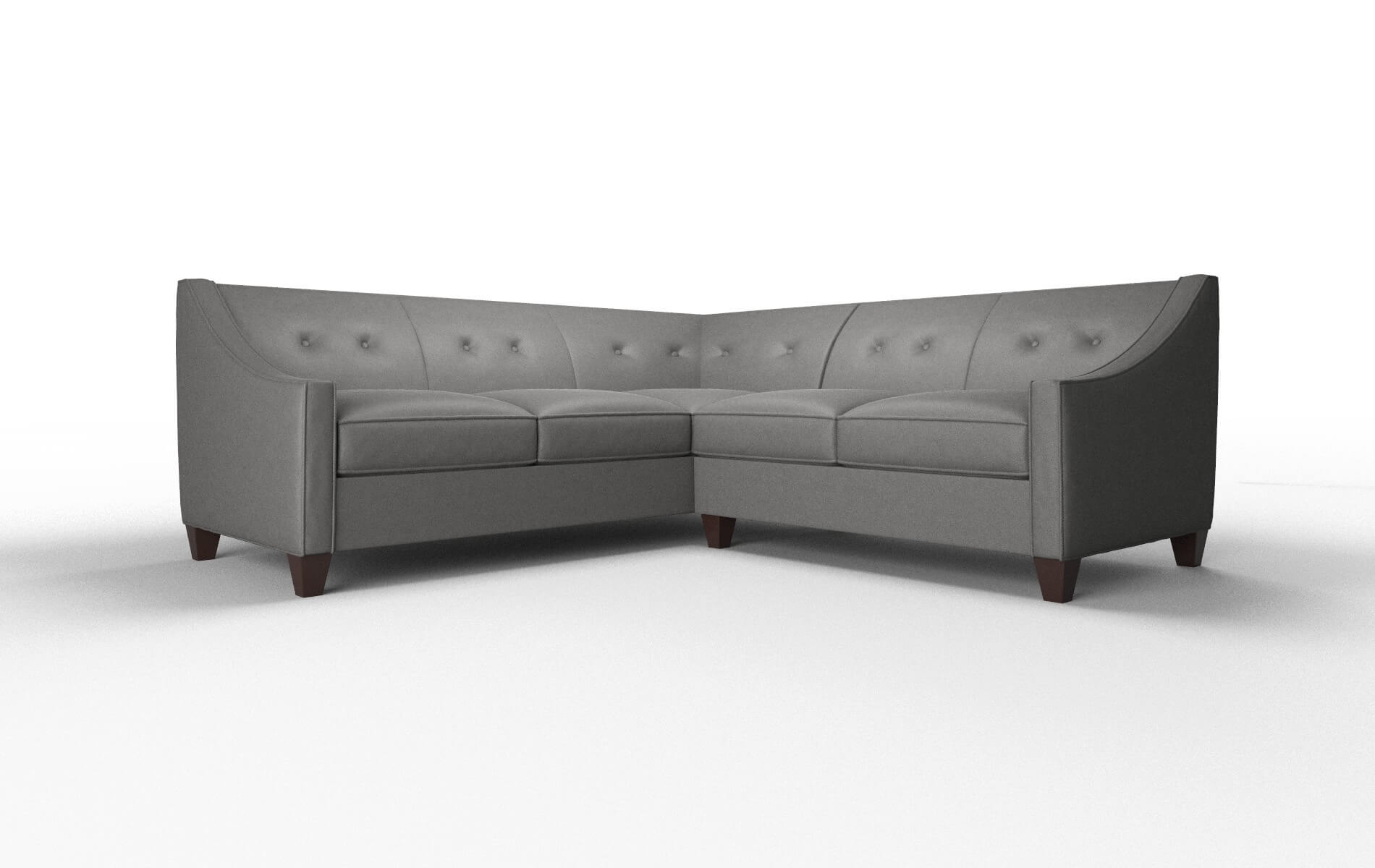 Berlin Rocket charcoal Sectional Espresso Legs  1