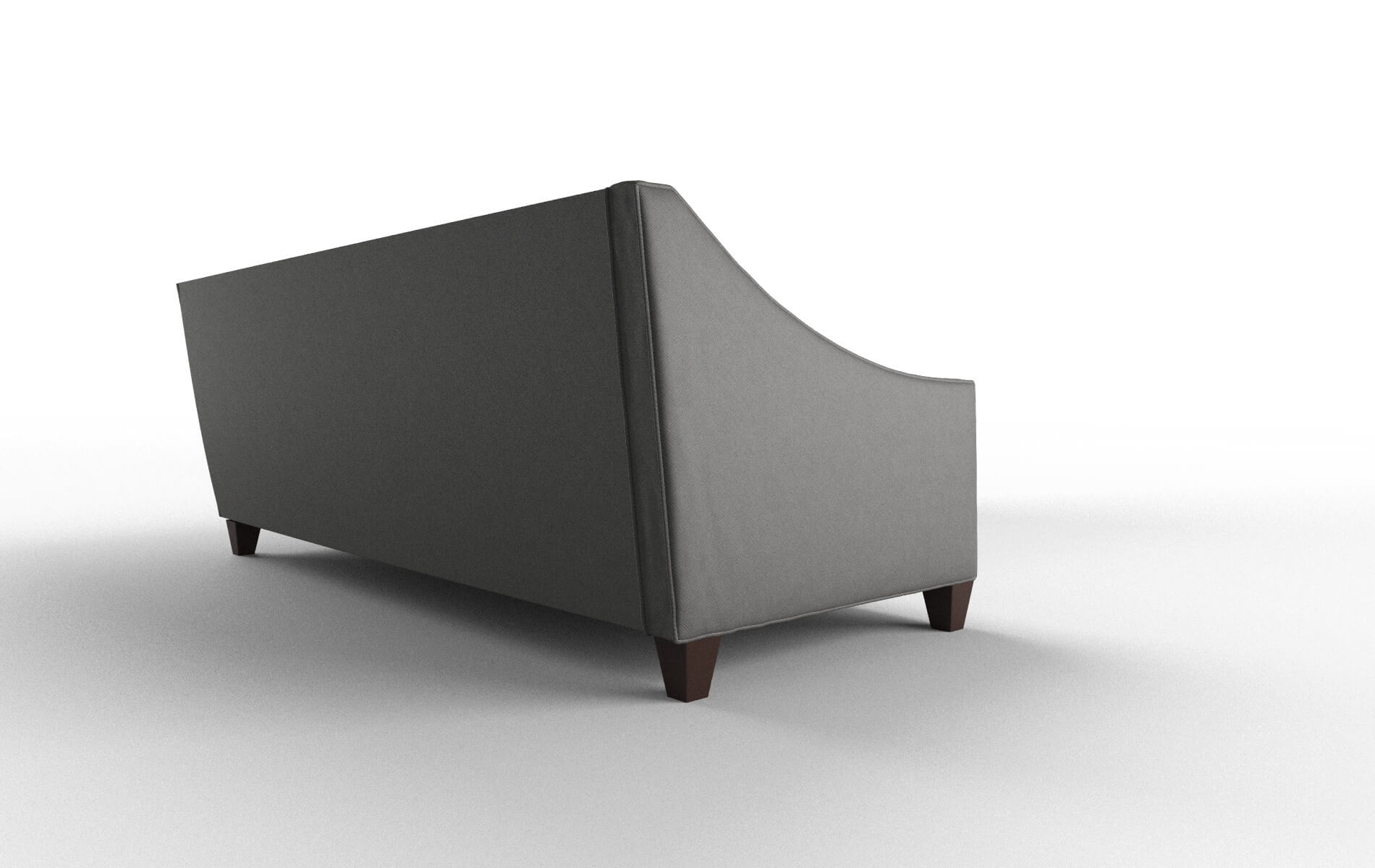 Berlin Rocket Charcoal Sectional espresso legs 3