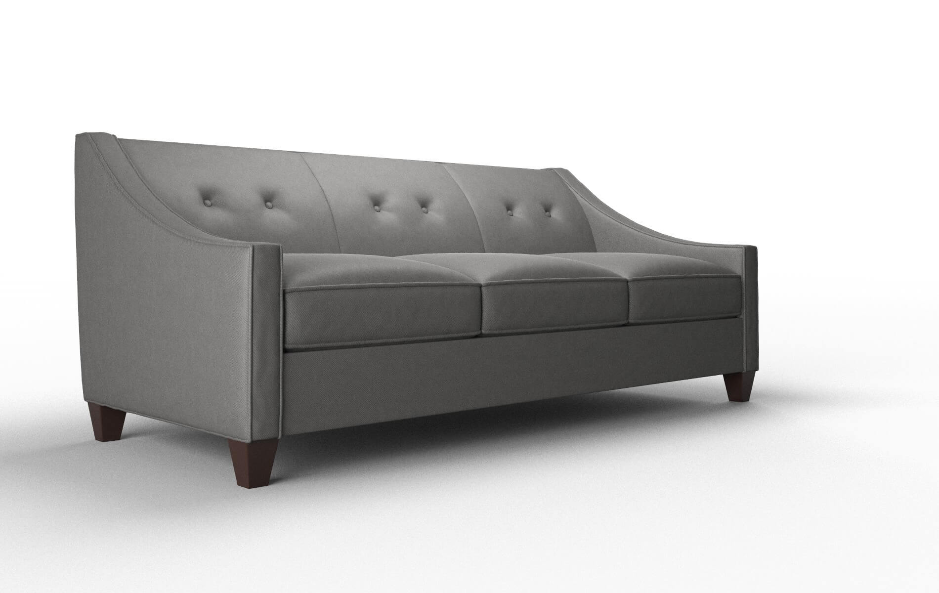 Berlin Rocket Charcoal Sofa espresso legs 2