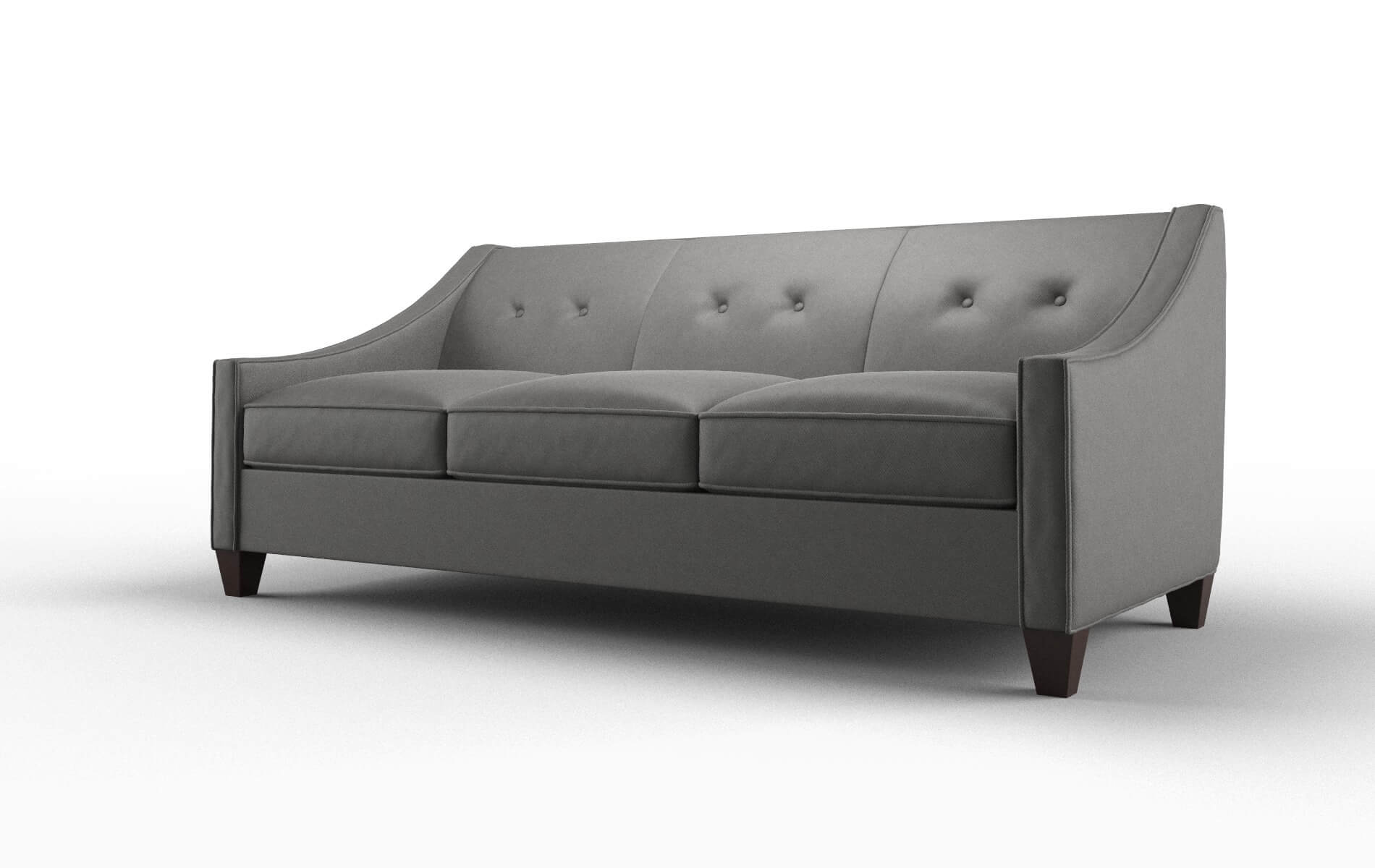 Berlin Rocket Charcoal Sofa espresso legs 4