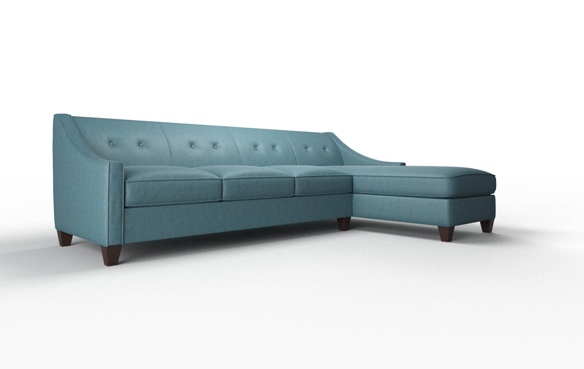 Berlin Royale Electric_blue Panel espresso legs 2