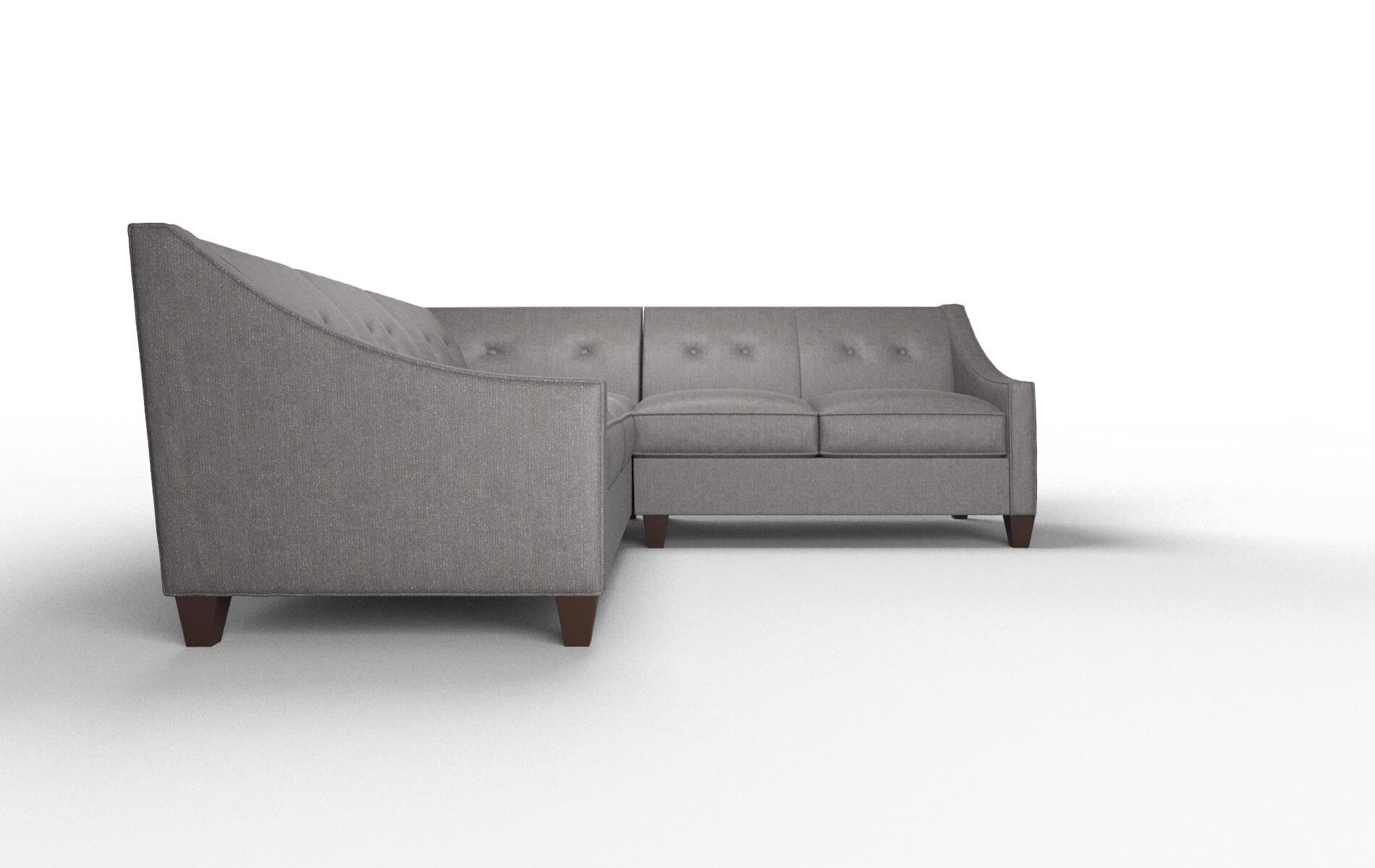 Berlin Sasha Grey Sectional espresso legs 2