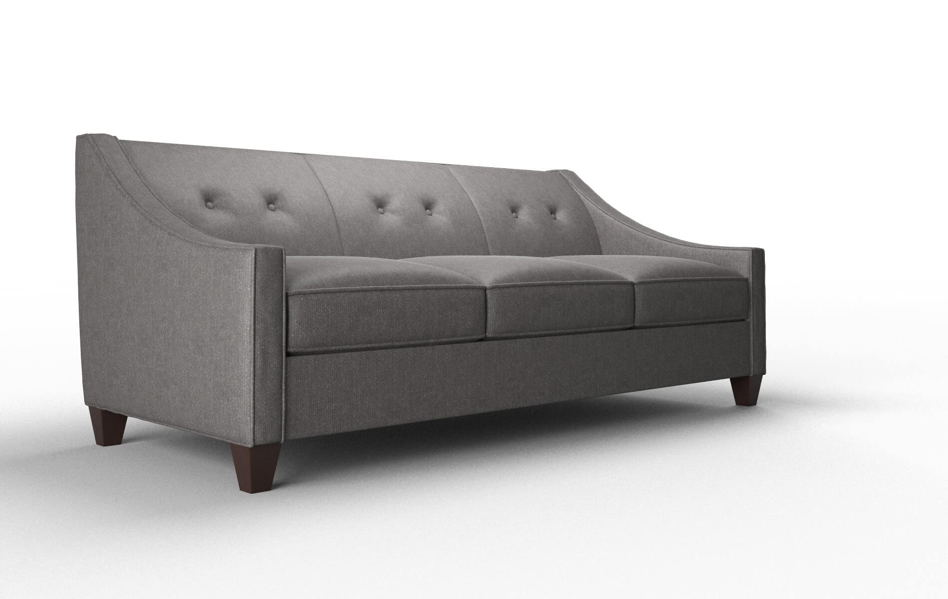 Berlin Sasha Grey Sofa espresso legs 2