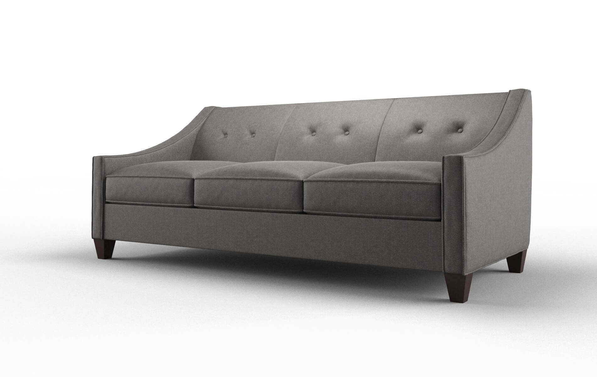 Berlin Sasha Grey Sofa espresso legs 4