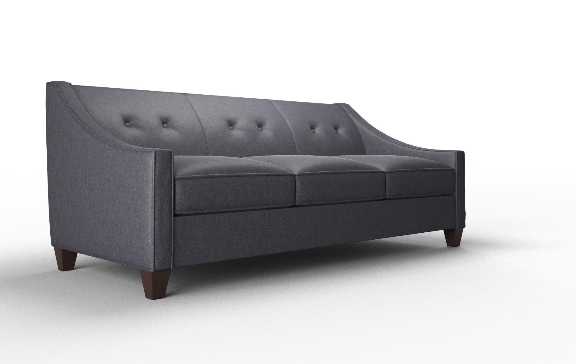Berlin Sasha Navy Sofa espresso legs 2
