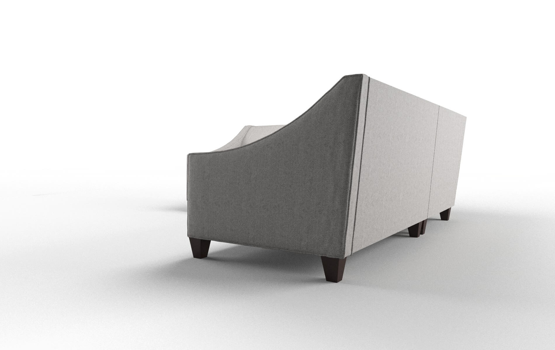 Berlin Sasha Silver Sectional espresso legs 4