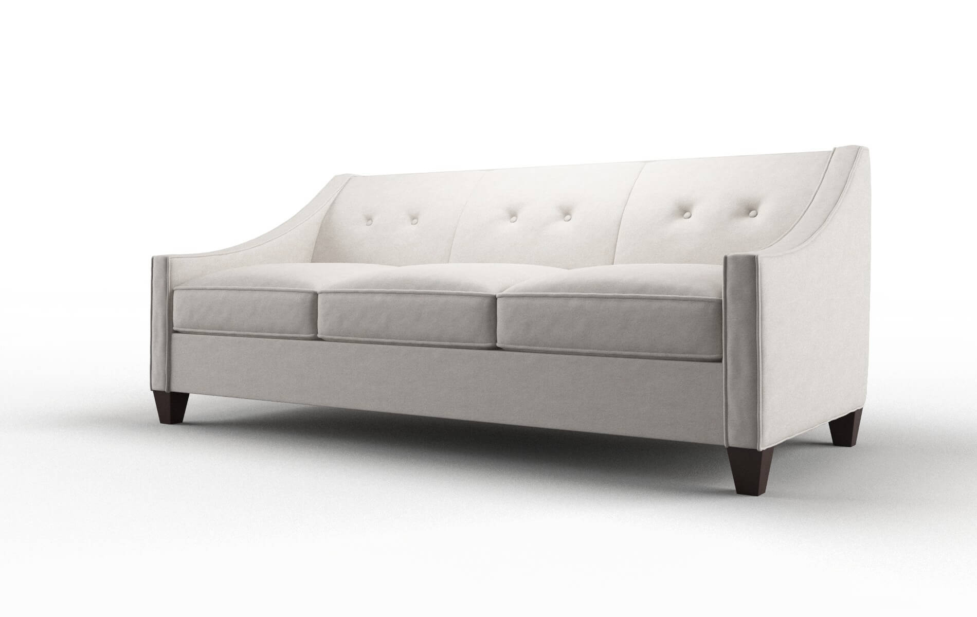 Berlin Suave Dove Sofa espresso legs 4