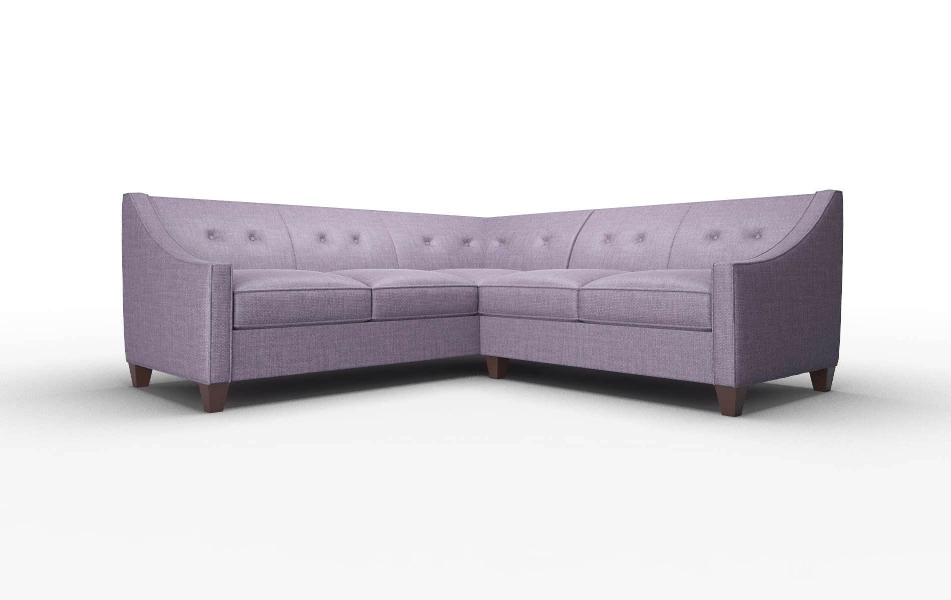 Berlin Tess Blackberry Sectional espresso legs 1