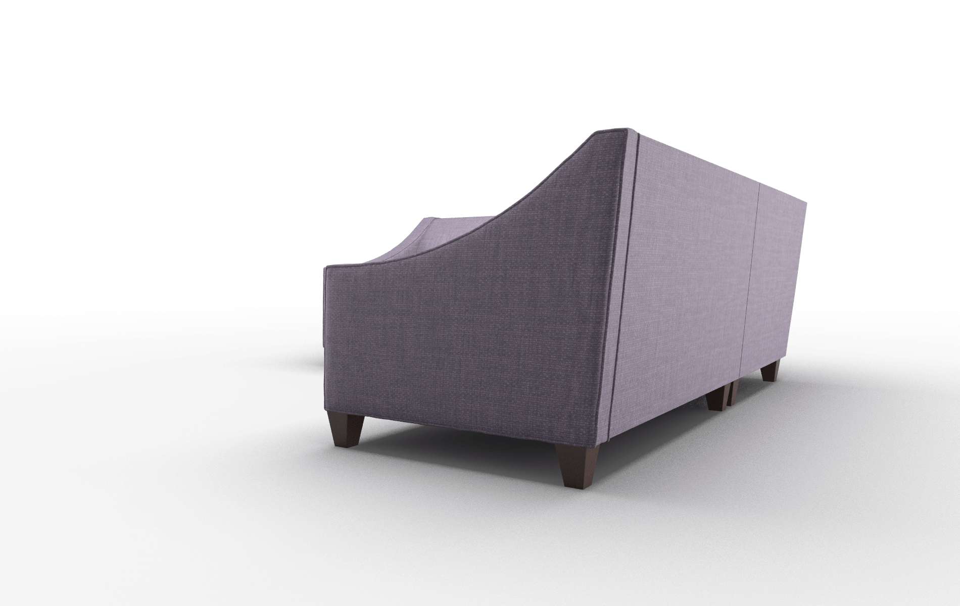Berlin Tess Blackberry Sectional espresso legs 4