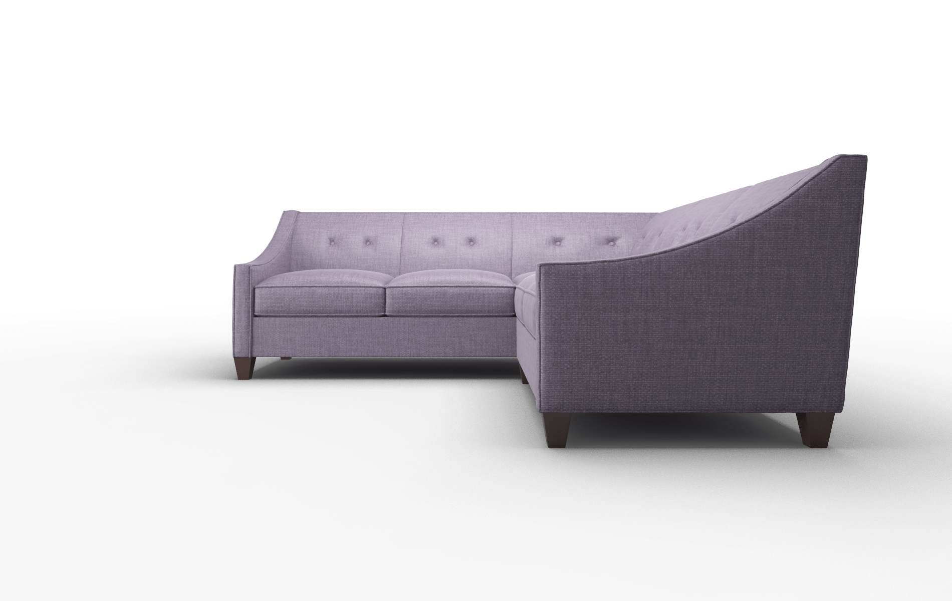Berlin Tess Blackberry Sectional espresso legs 5