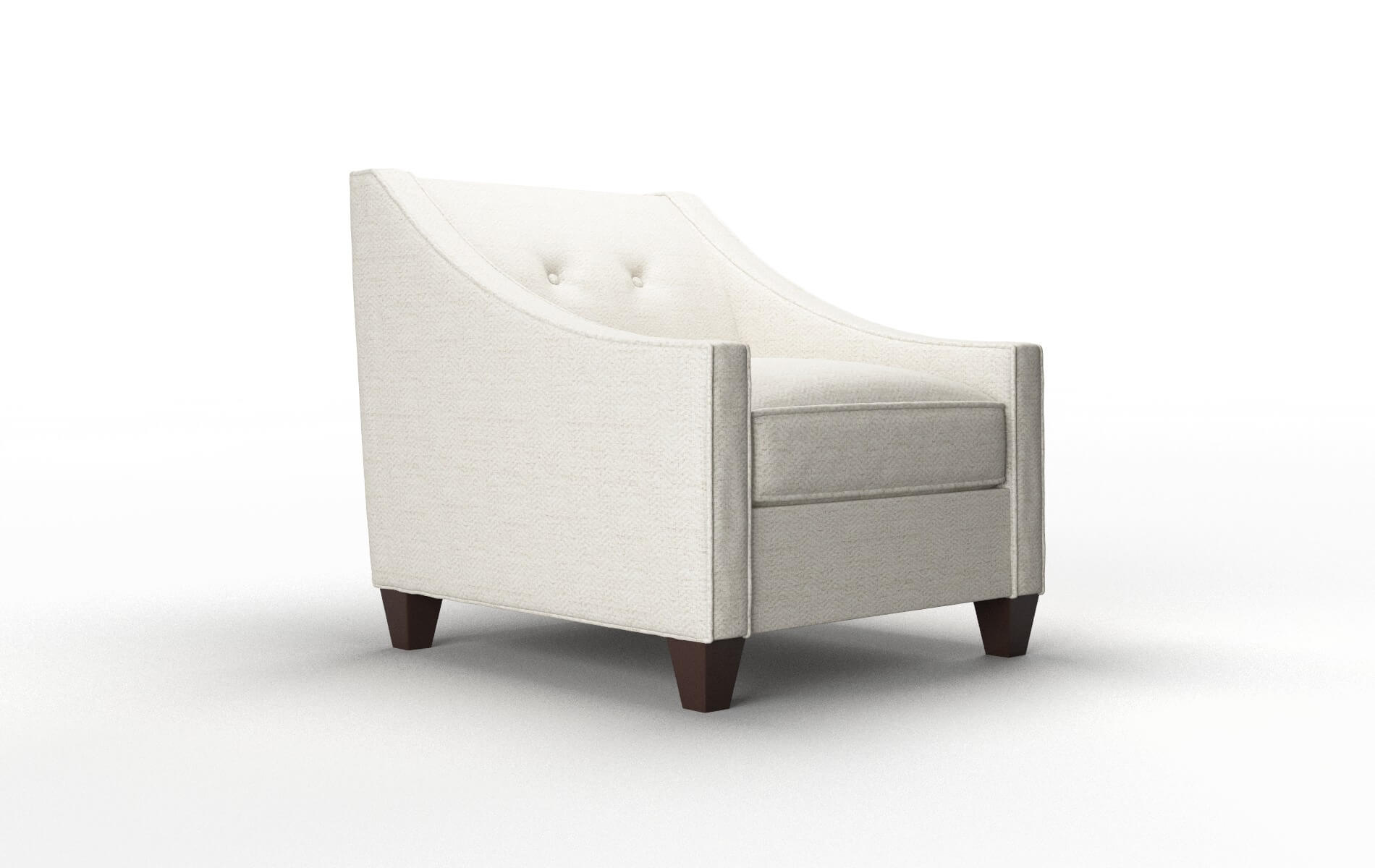 Berlin Venus Cream Chair espresso legs 2