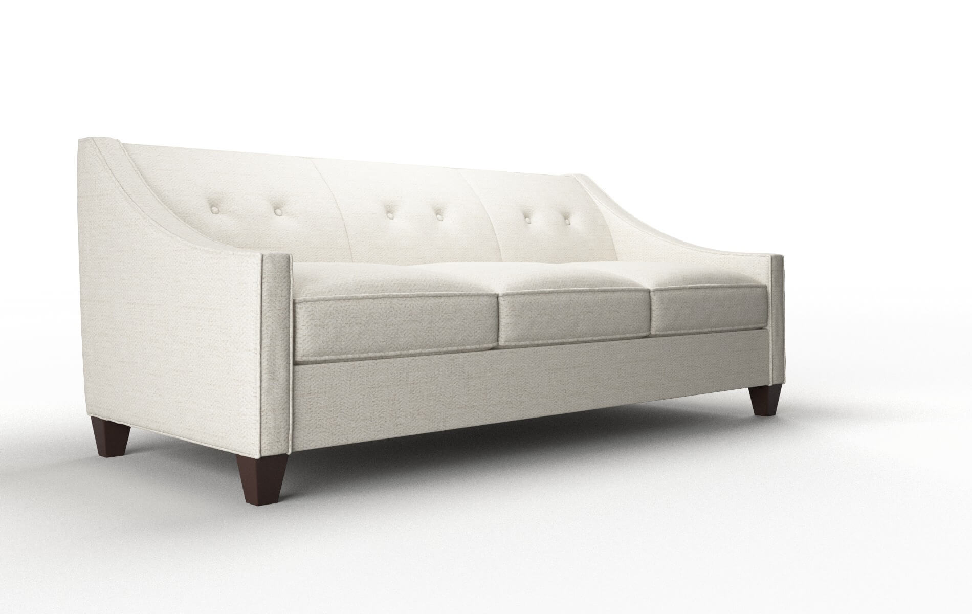 Berlin Venus Cream Sofa espresso legs 2