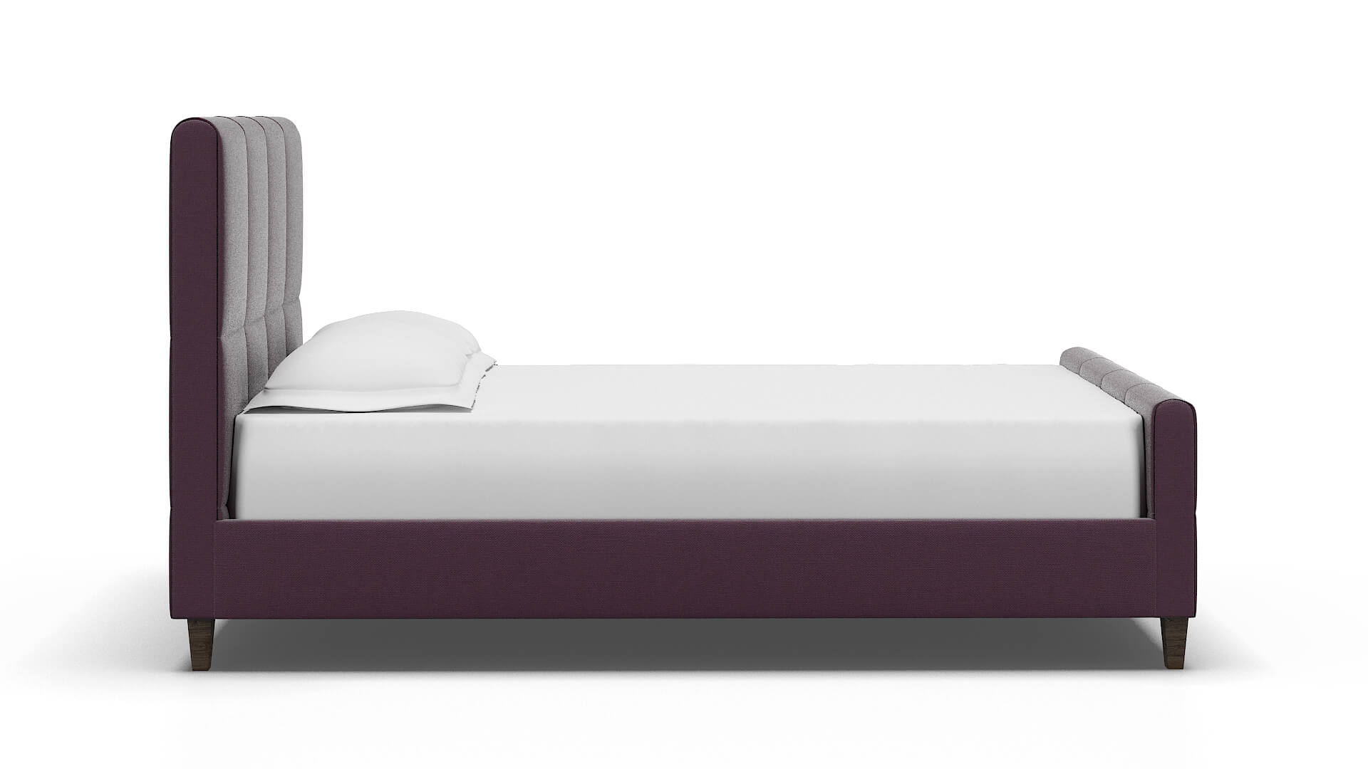 Biagio Bella Aubergine Bed espresso legs 3