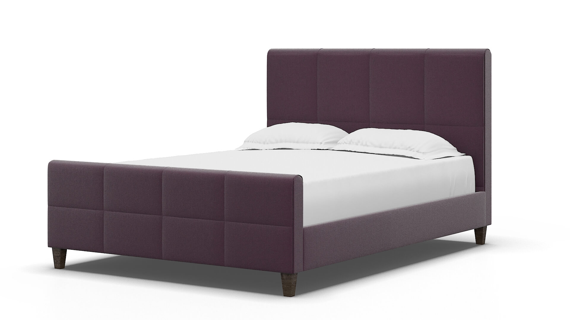 Biagio Bella Aubergine Bed espresso legs 5