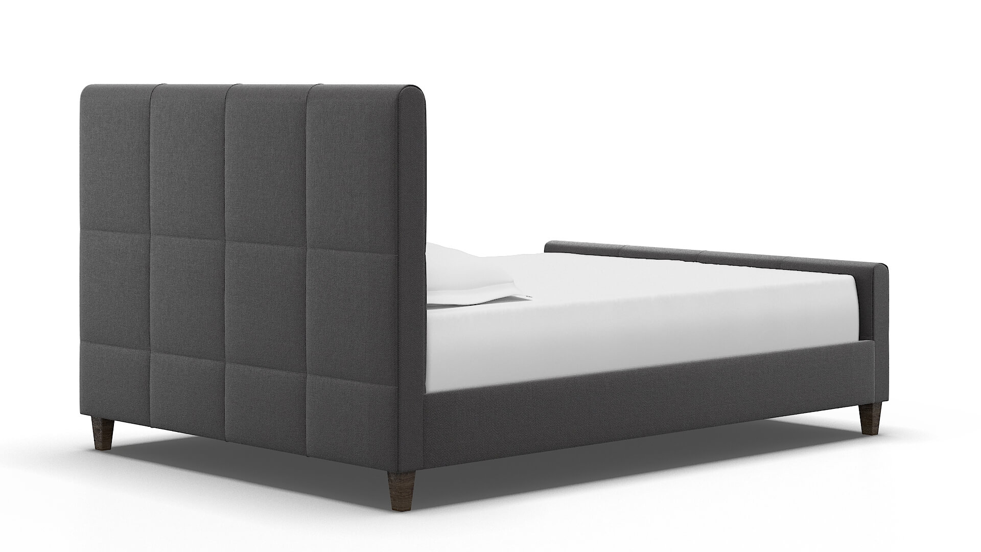 Biagio Catalina Charcoal Bed espresso legs 4