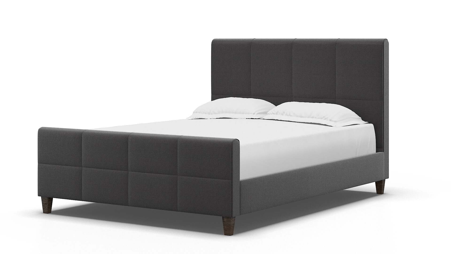 Biagio Catalina Charcoal Bed espresso legs 5