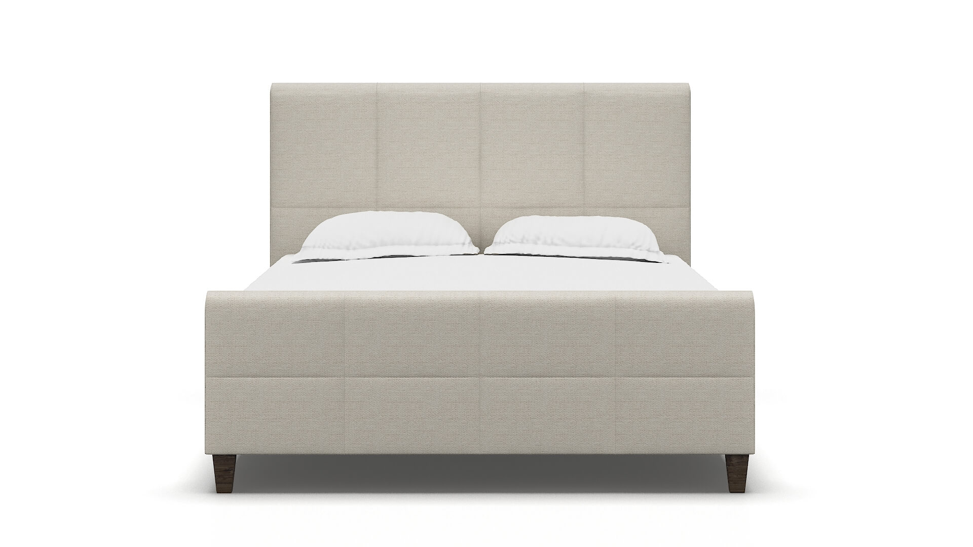 Biagio Catalina Linen Bed espresso legs 1