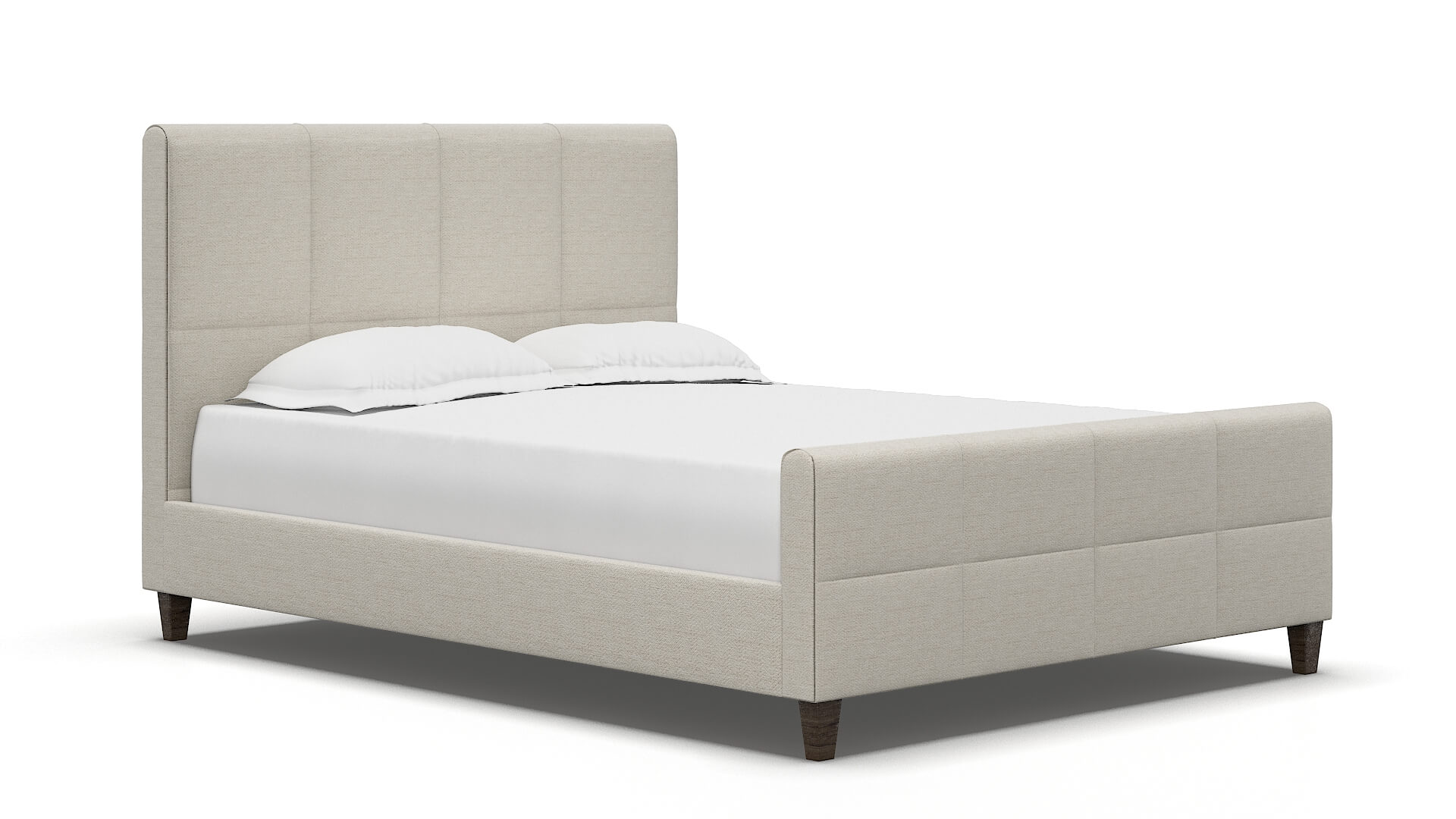 Biagio Catalina Linen Bed espresso legs 2