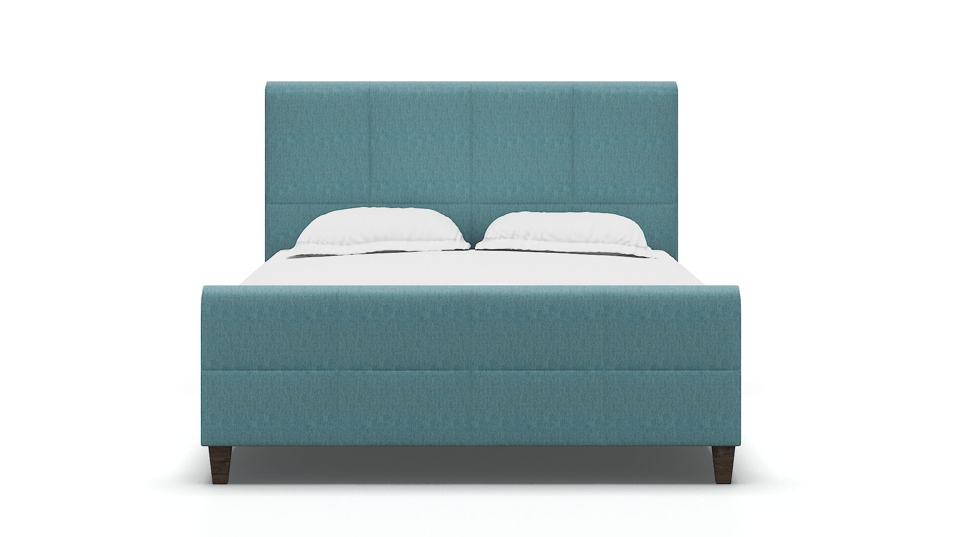 Biagio Cosmo Turquoise Bed espresso legs 1