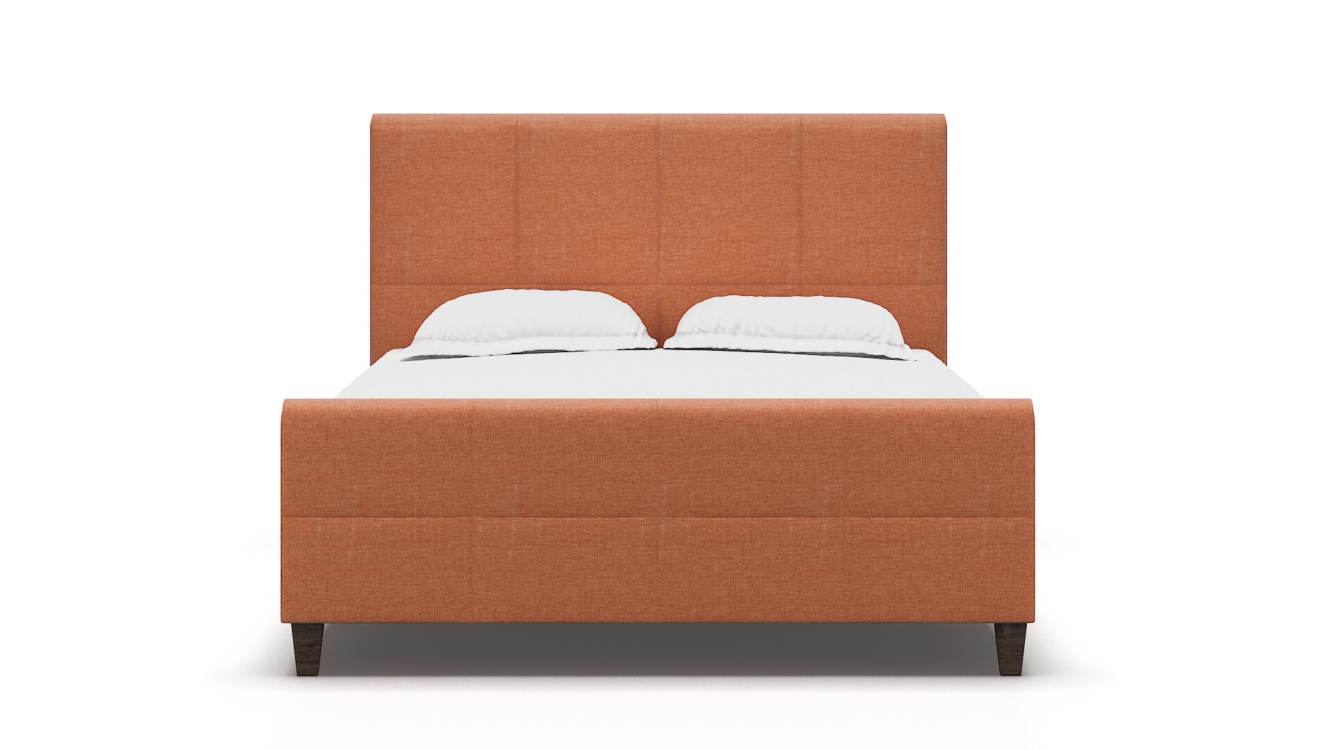 Biagio Hepburn Appricot Bed espresso legs 1