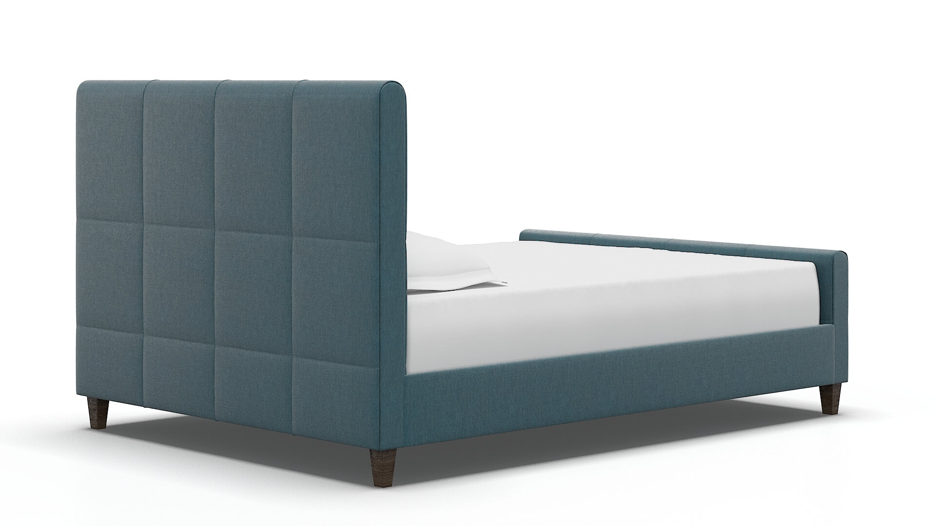 Biagio Hepburn Teal Bed espresso legs 4