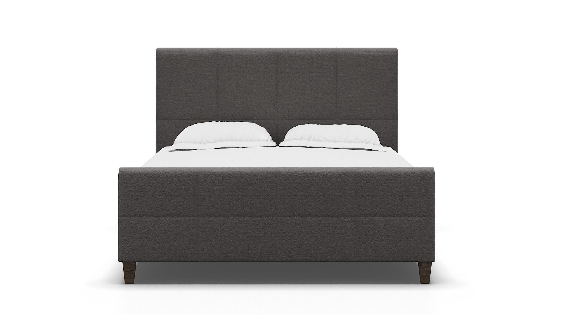 Biagio Oscar Grey Bed espresso legs 1