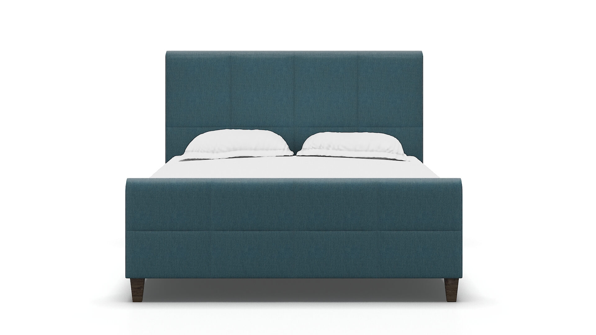Biagio Portland Prussian Bed espresso legs 1
