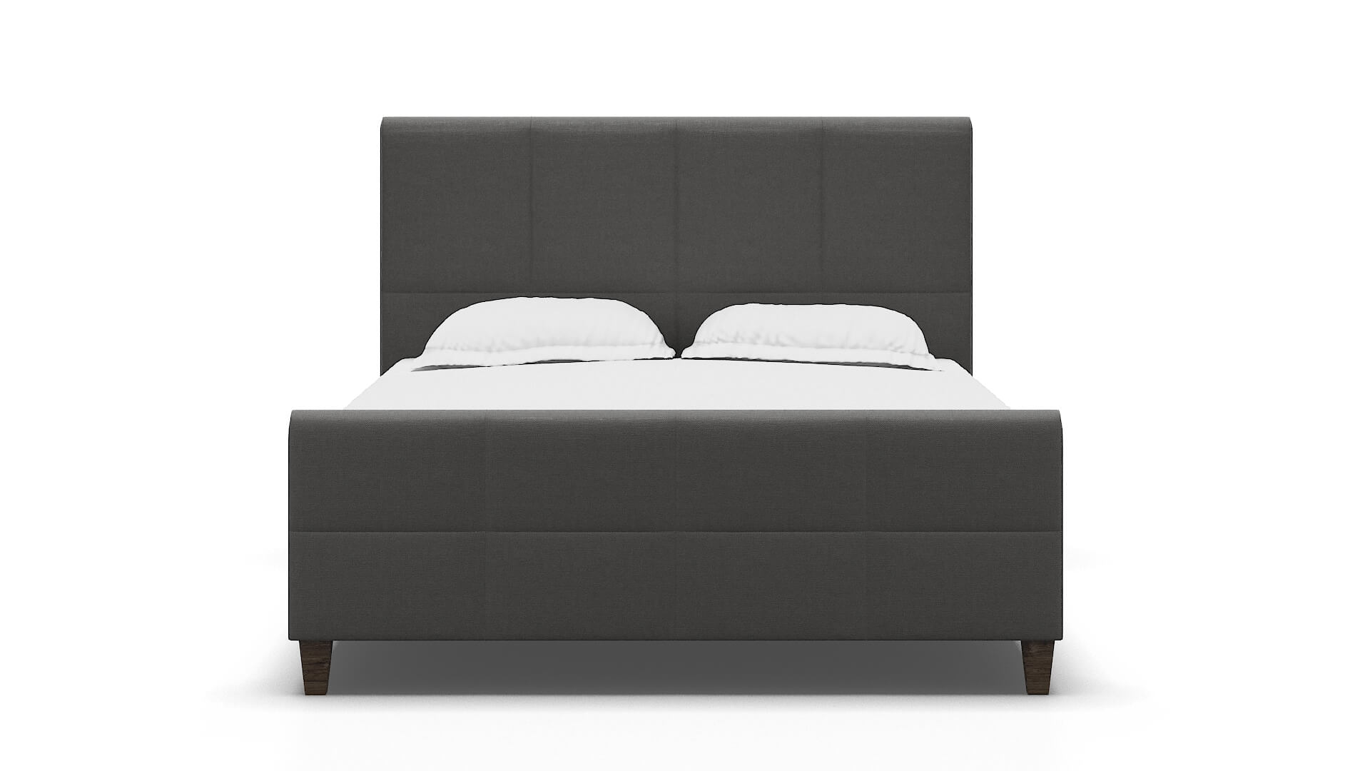 Biagio Rocket Charcoal Bed espresso legs 1