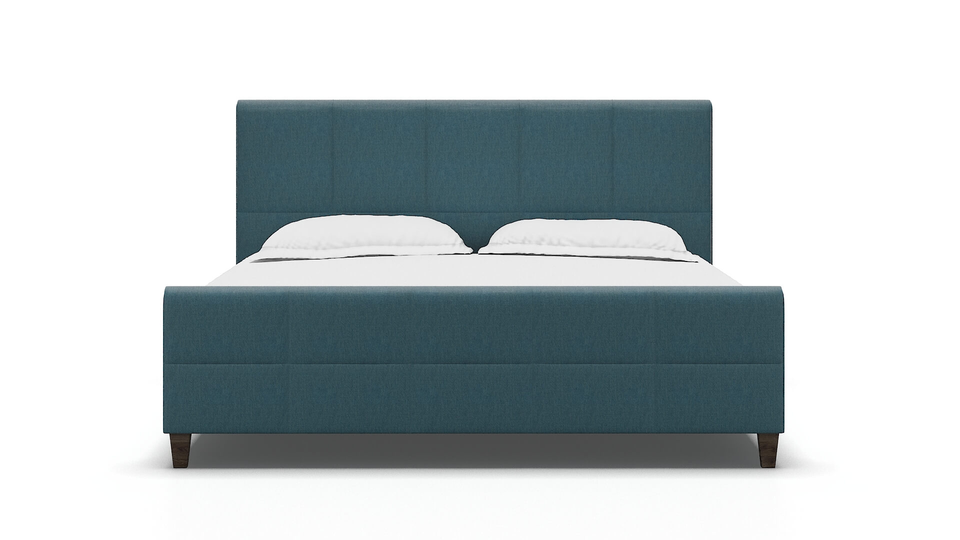 Biagio Royale Electric_blue Bed King espresso legs 1