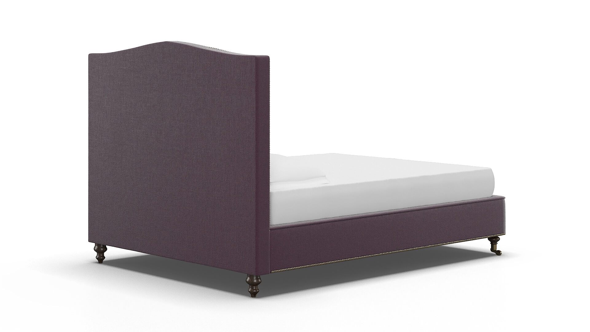 Bijou Bella Aubergine Bed espresso legs 4