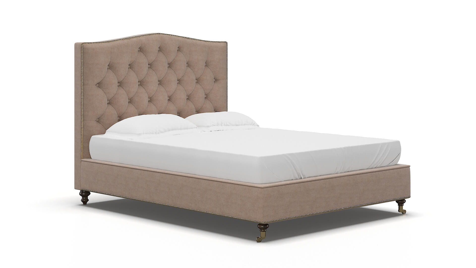 Bijou Bella Pewter Bed espresso legs 2