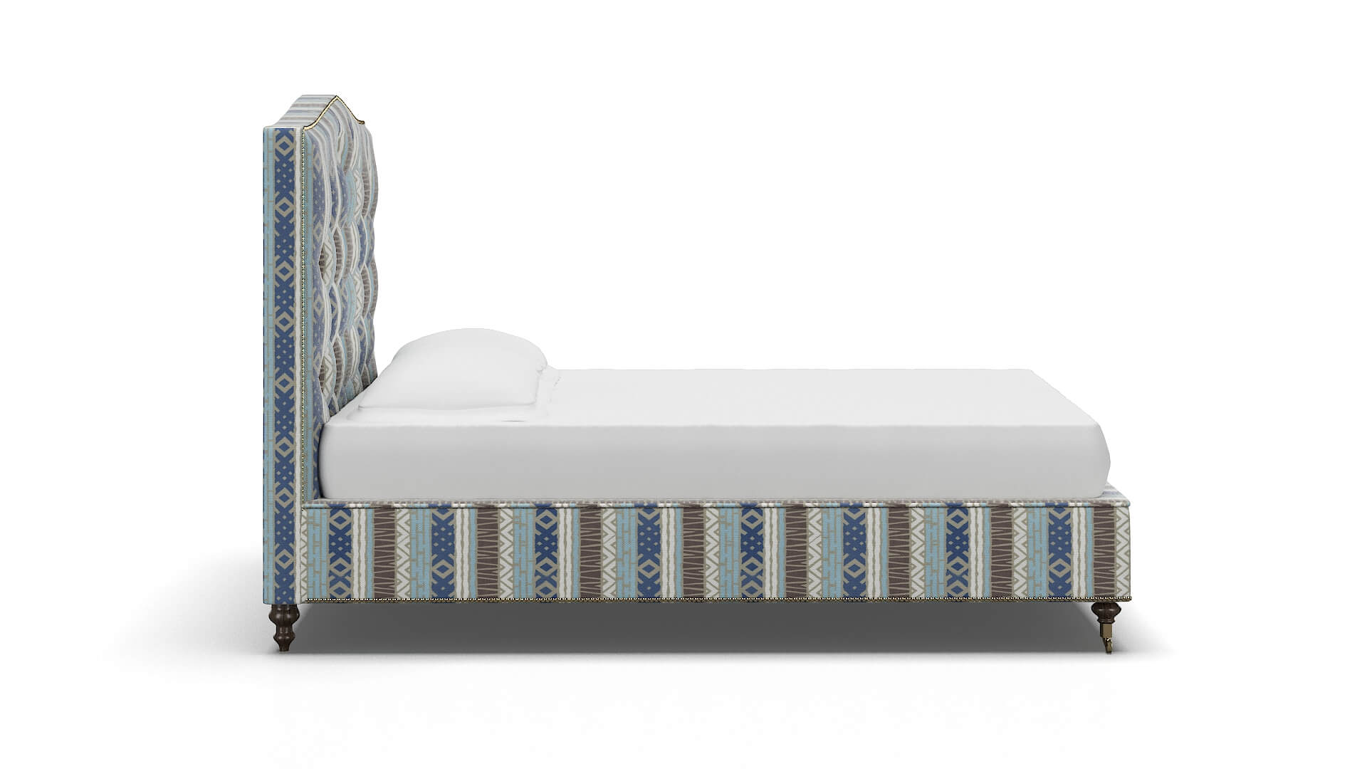 Bijou Bodhi Indigo Bed espresso legs 3