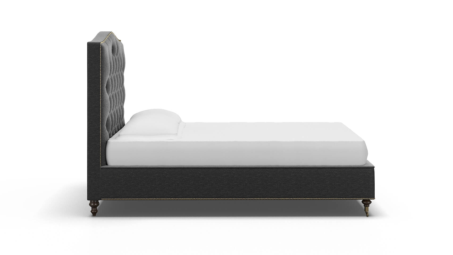 Bijou Chance Denim Bed espresso legs 3