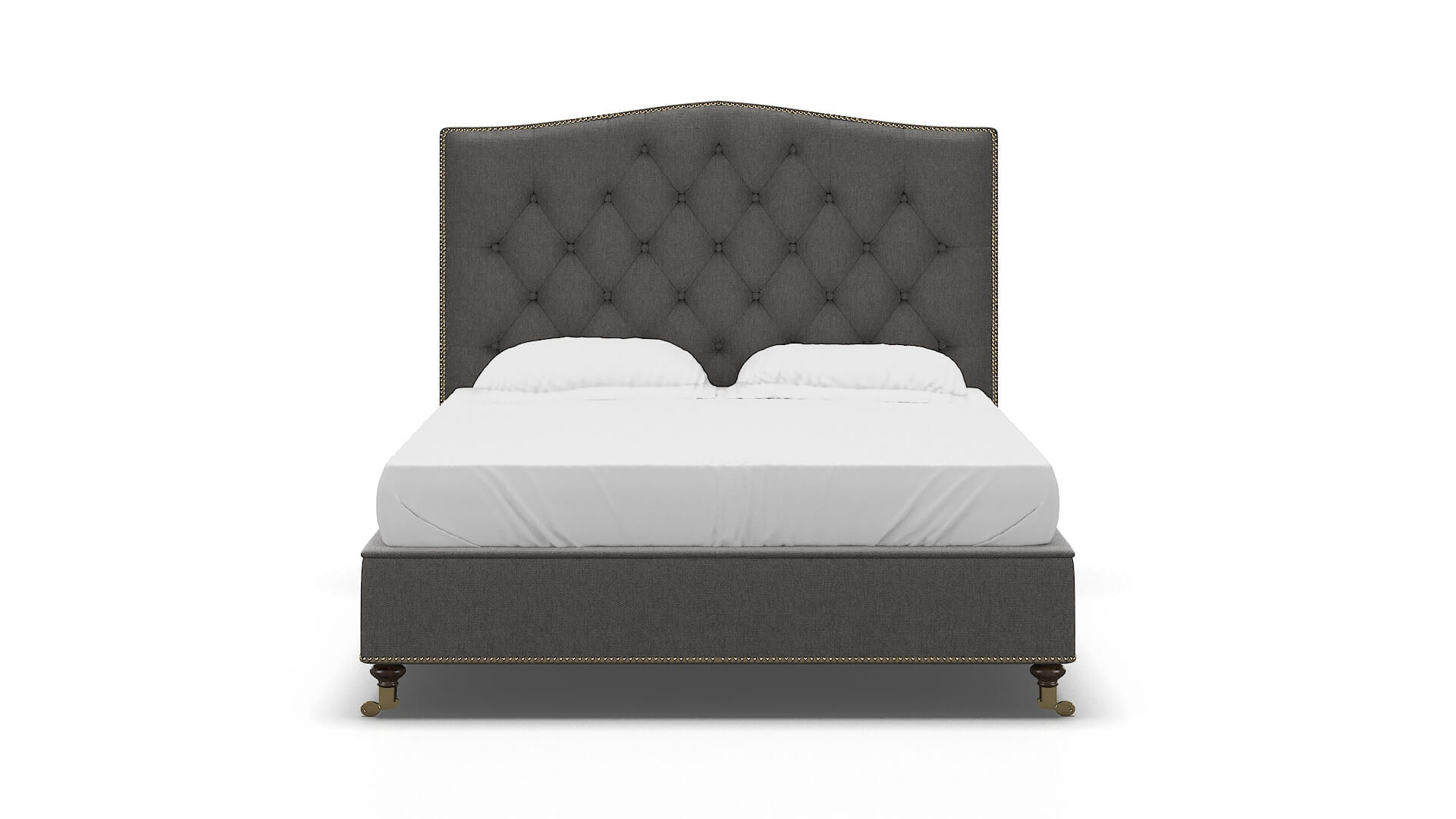 Bijou Cosmo Charcoal Bed espresso legs 1