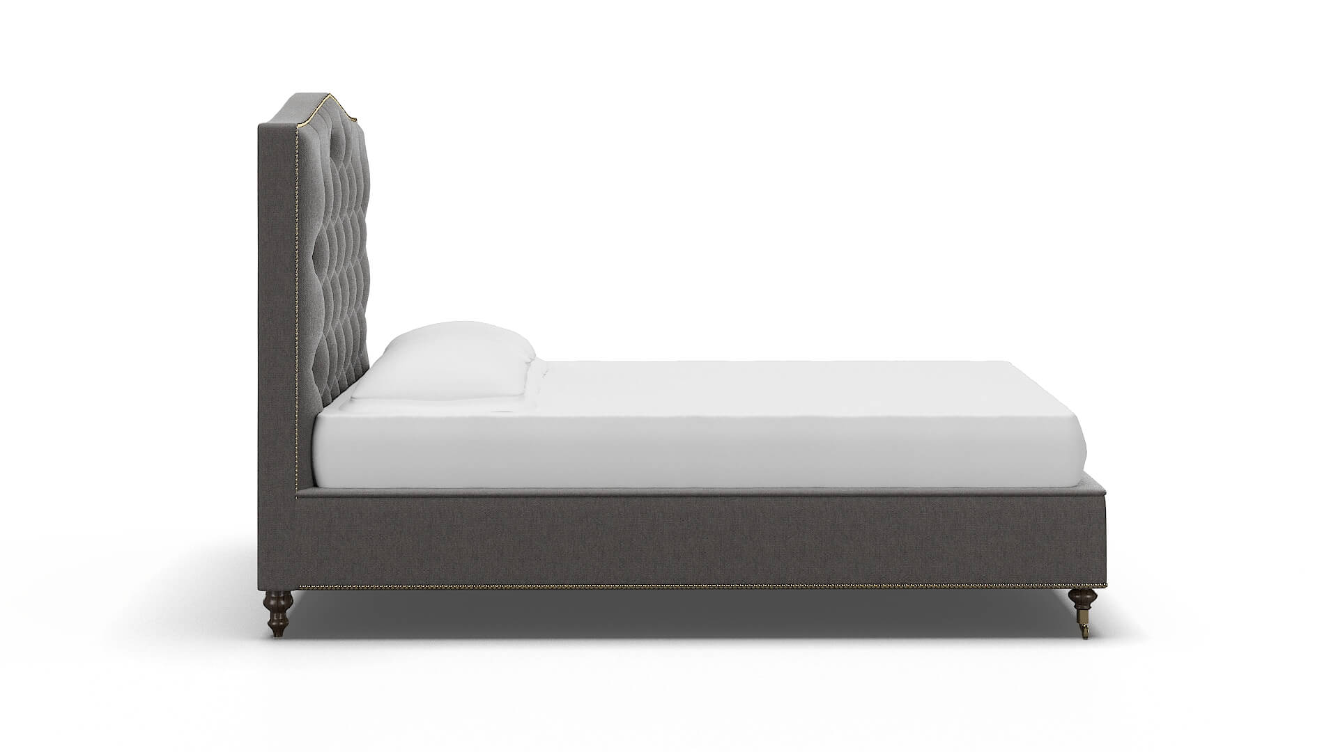 Bijou Cosmo Charcoal Bed espresso legs 3