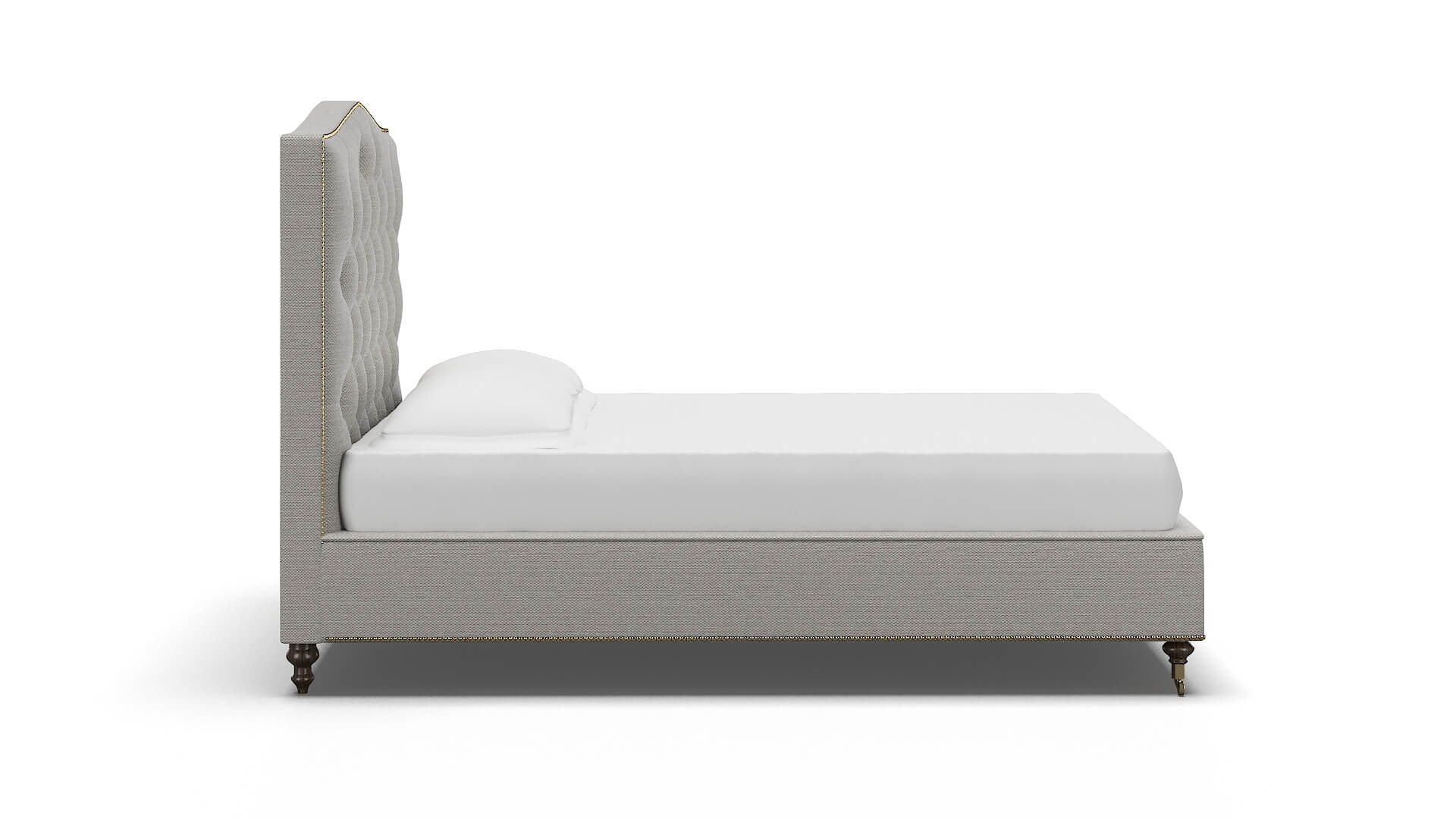 Bijou Derby Grey Bed espresso legs 3
