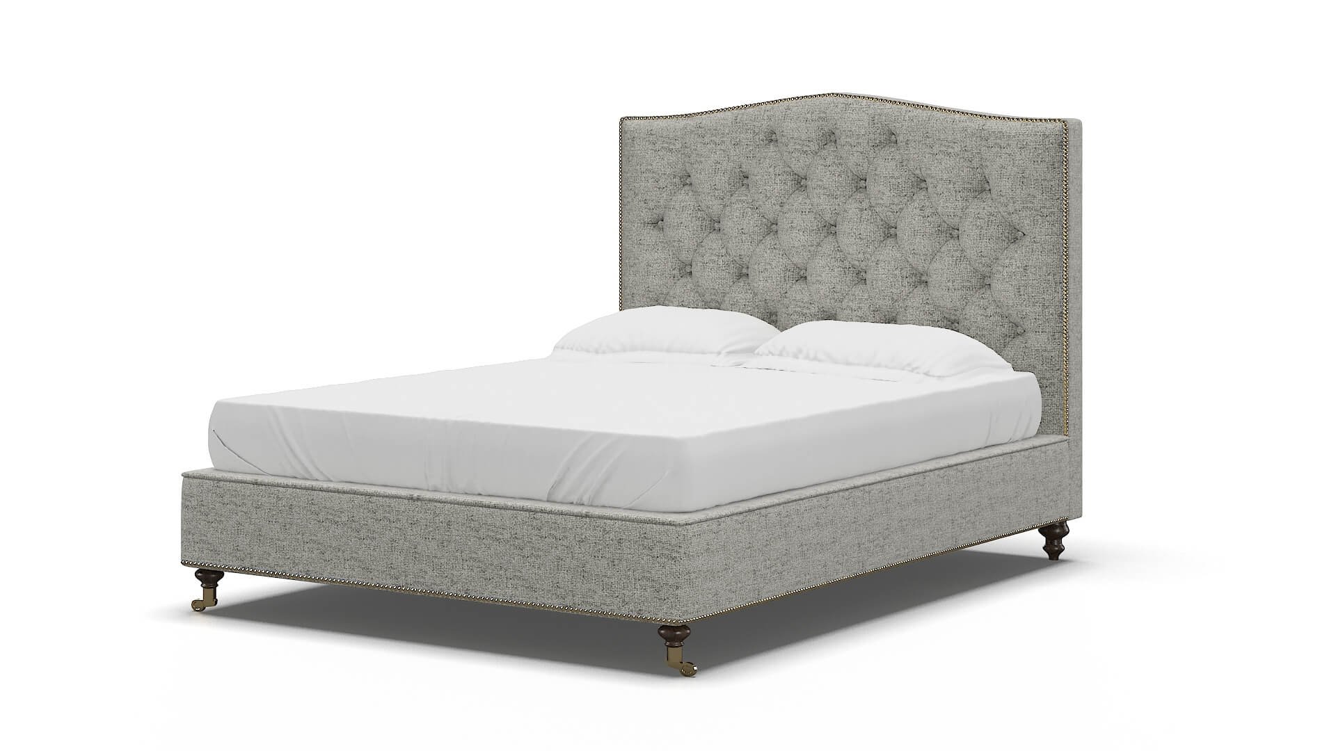 Bijou Derby Silver Bed espresso legs 5