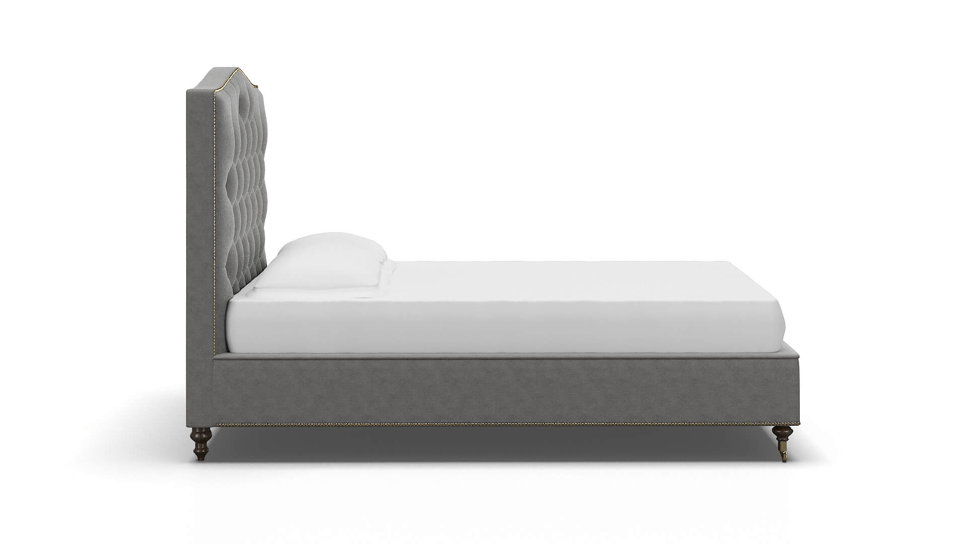 Bijou Dream_d Charcoal Bed espresso legs 3